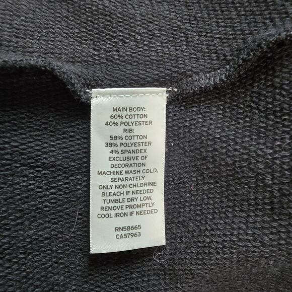 CASLON Black Hoodie Long Sleeve Flounce Above the Knee Dress Size XS - Picture 6 of 7